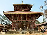 Kathmandu Changu Narayan 37 Changu Narayan Temple East Entrance From Entrance After completing my walk around Changu Narayan, I gazed at the east entrance to the Changu Narayan Temple before leaving.